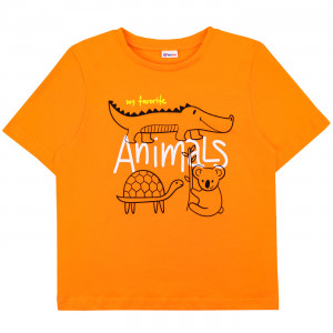 Футболка оранжевая, Animals