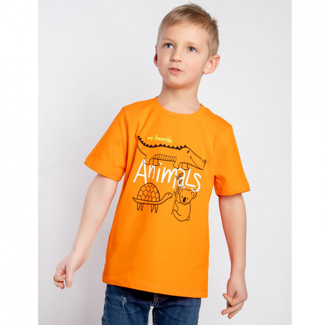 Футболка оранжевая, Animals