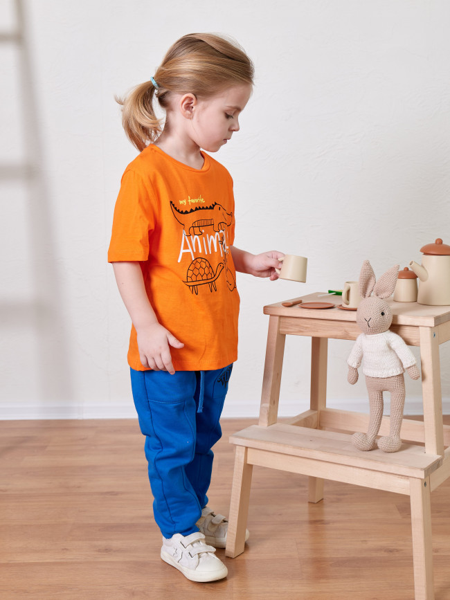 Футболка оранжевая, Animals