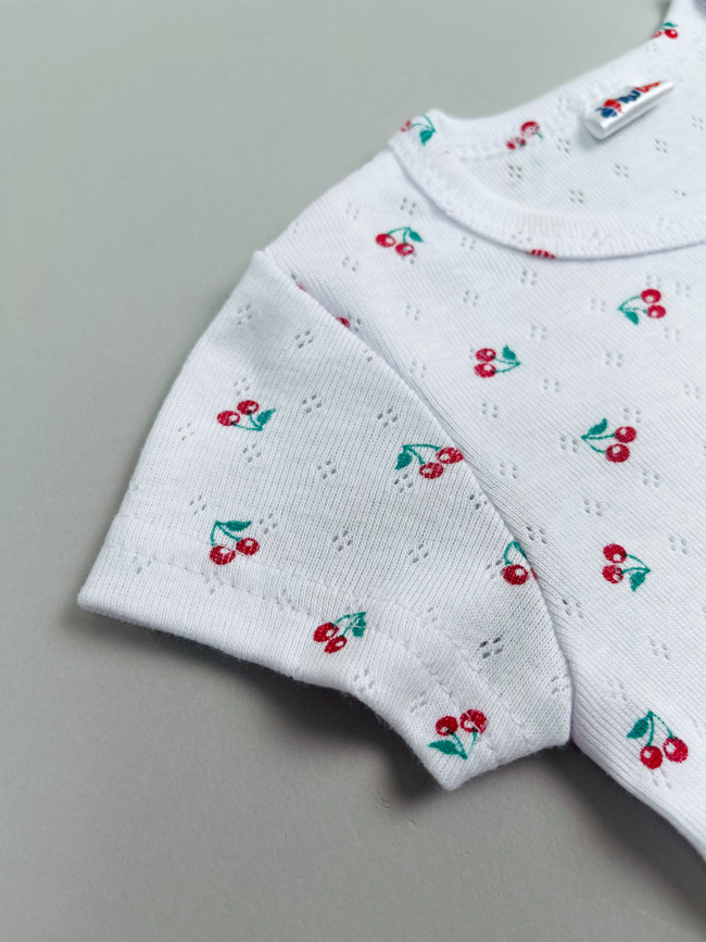 Футболка детская с коротким рукавом, Моя ягодка, вишенки