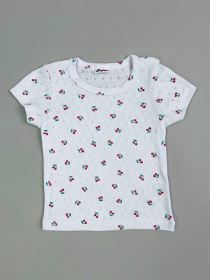 Футболка детская с коротким рукавом, Моя ягодка, вишенки