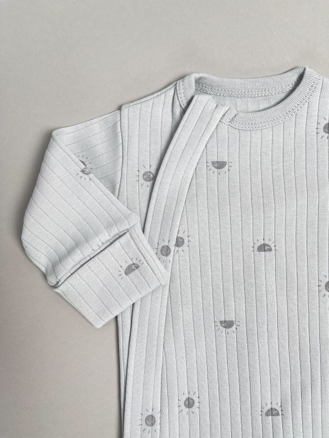 Набор детских комбинезонов на молнии, Ванилька, Первая звезда, с ножками Набор детских комбинезонов на молнии, Ванилька, Первая звезда, с ножками