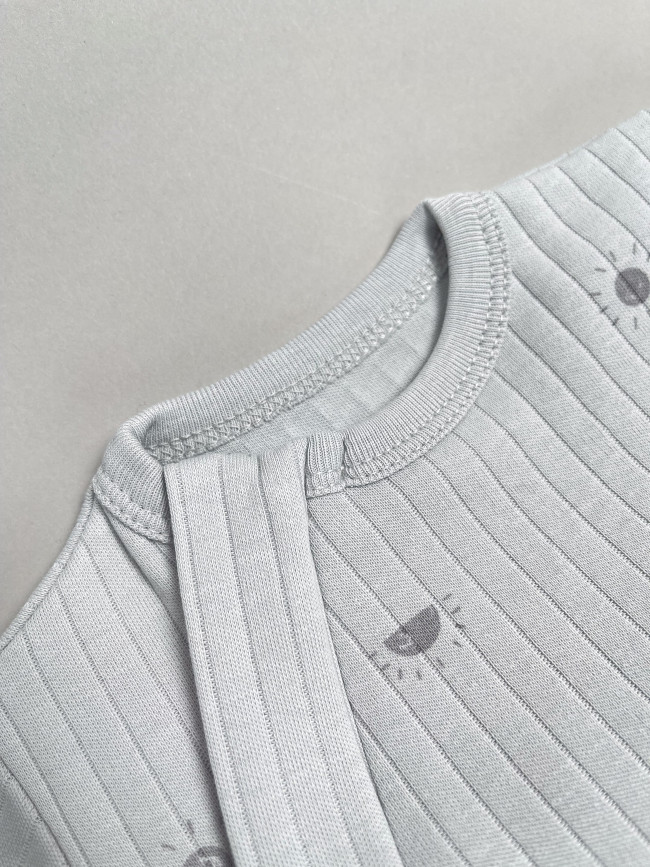 Набор детских комбинезонов на молнии, Ванилька, Первая звезда, с ножками Набор детских комбинезонов на молнии, Ванилька, Первая звезда, с ножками