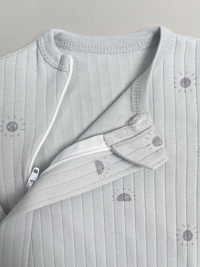 Набор детских комбинезонов на молнии, Ванилька, Первая звезда, с ножками Набор детских комбинезонов на молнии, Ванилька, Первая звезда, с ножками