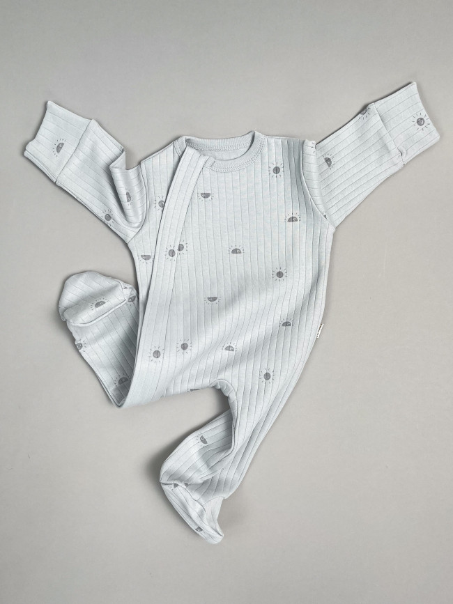 Набор детских комбинезонов на молнии, Ванилька, Первая звезда, с ножками Набор детских комбинезонов на молнии, Ванилька, Первая звезда, с ножками