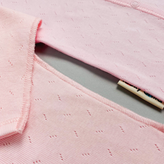 Кофточка детская, розовая, Ажур