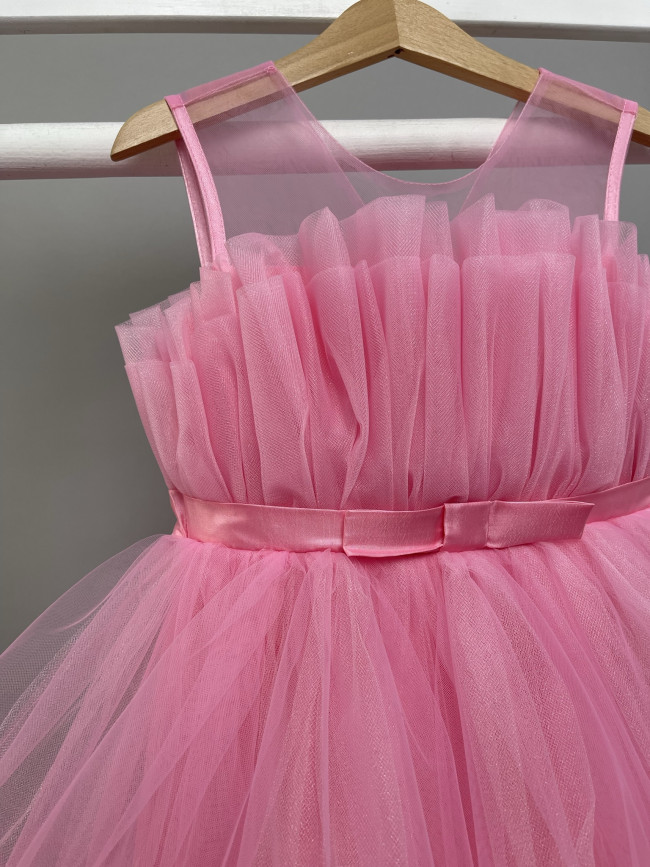 Нарядное детское розовое платье, Лилия Нарядное детское розовое платье, Лилия