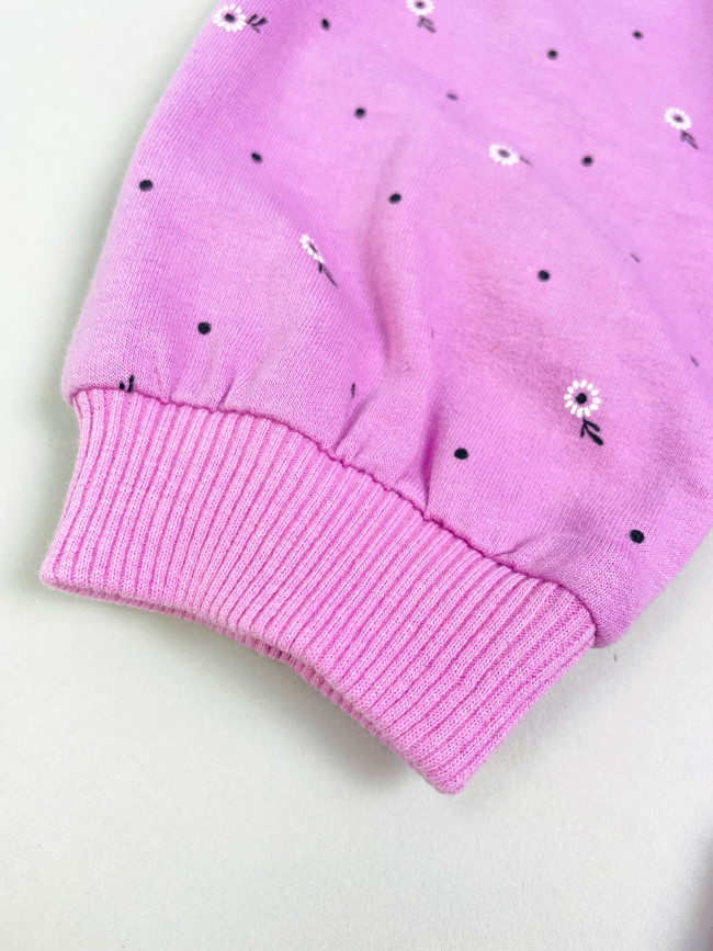 Платье детское с длинным рукавом, черника с молоком, Северные ягоды Платье детское с длинным рукавом, черника с молоком, Северные ягоды