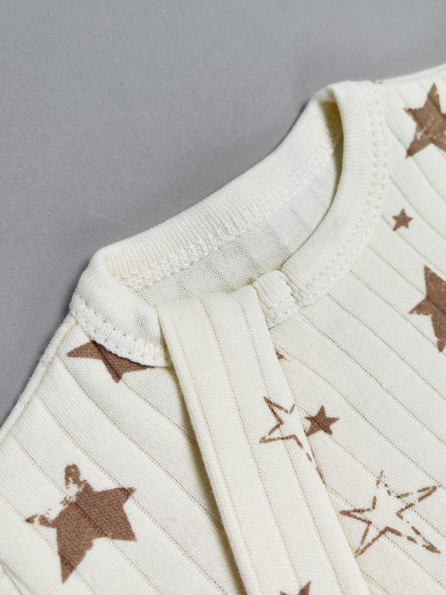 Набор детских комбинезонов на молнии, Ванилька, Первая звезда, без ножек