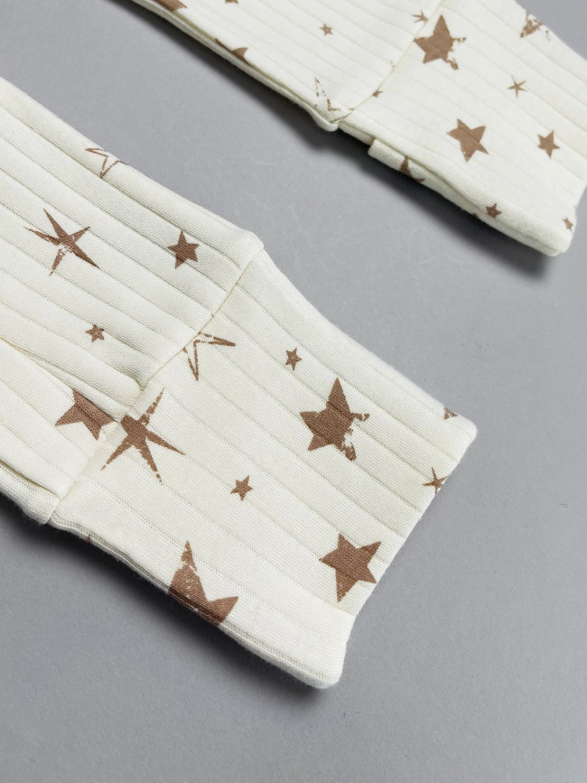 Набор детских комбинезонов на молнии, Ванилька, Первая звезда, без ножек