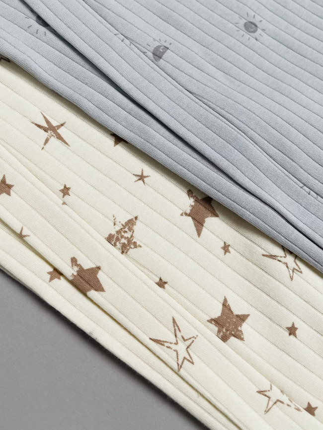 Набор детских комбинезонов на молнии, Ванилька, Первая звезда, без ножек