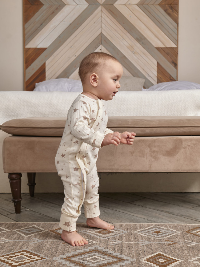 Набор детских комбинезонов на молнии, Ванилька, Первая звезда, без ножек