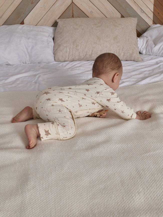 Набор детских комбинезонов на молнии, Ванилька, Первая звезда, без ножек