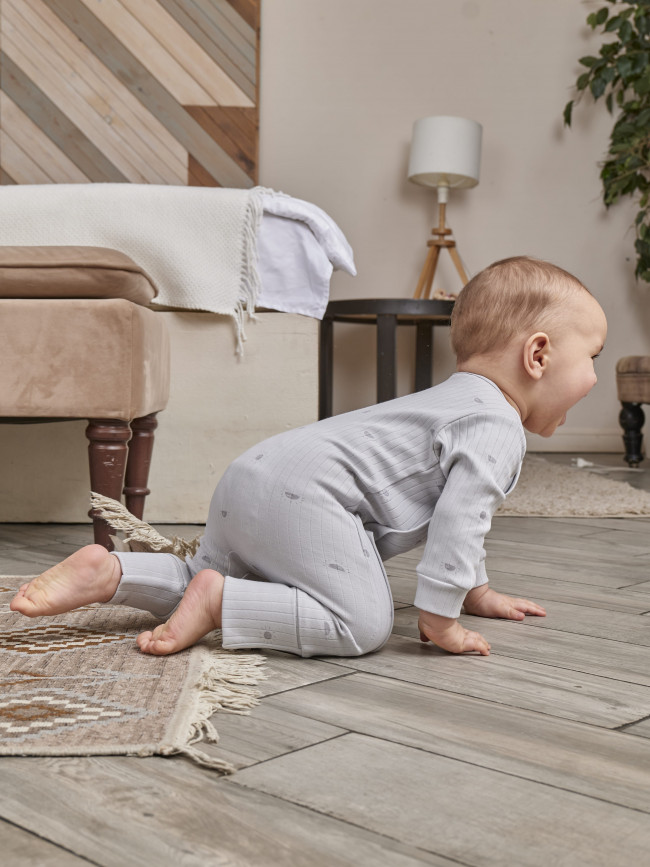 Набор детских комбинезонов на молнии, Ванилька, Первая звезда, без ножек